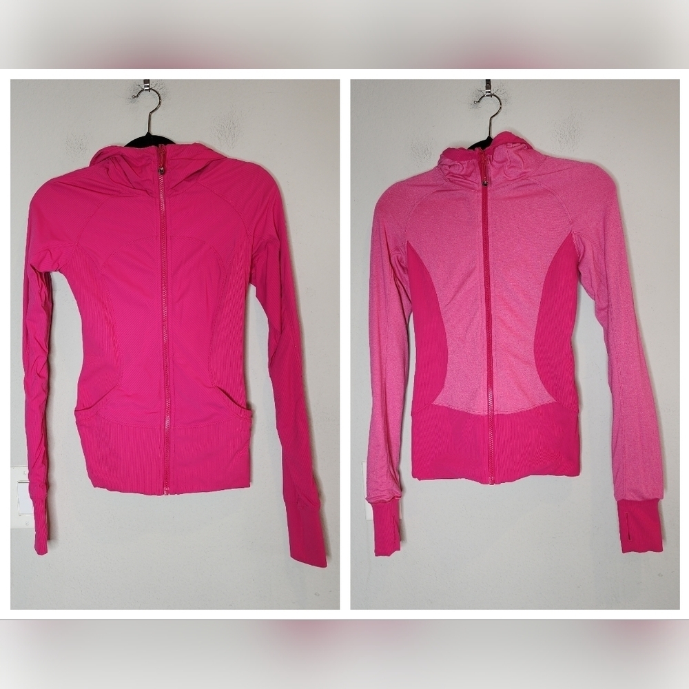 Lululemon Reversible In Flux Jacket. Jewelled Magenta‎ Pink. Size 4.